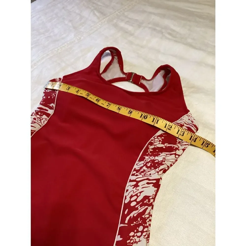 Vintage Catalina Red One Piece Swimsuit M 8/10